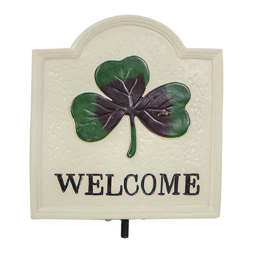 Shamrock Welcome Garden Stake