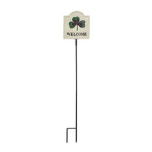 Load image into Gallery viewer, Shamrock Welcome Garden Stake