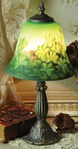 Reverse Hand Painted Lamp