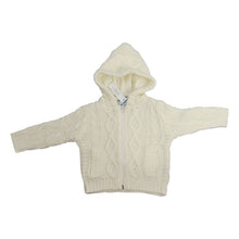 Load image into Gallery viewer, Baby Aran Zip Sweater