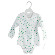 Load image into Gallery viewer, Long Sleeve Shamrock Onezee