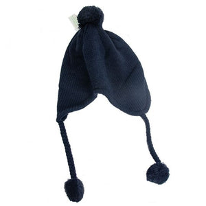 Adult Navy Braided Ski Cap