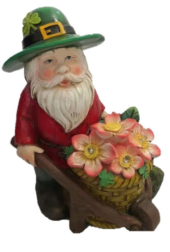 Flower Cart Solar Leprechaun