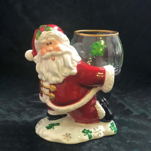 Irish Santa Candle Holder