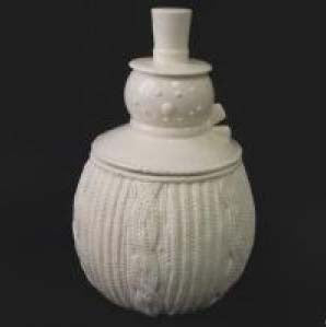 Aran Snowman Candy Jar