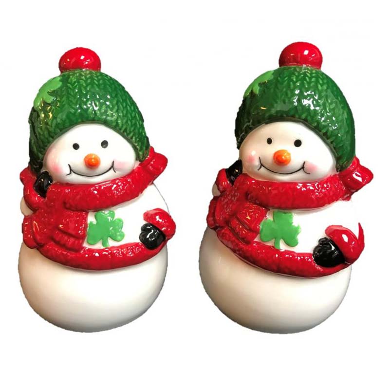 Irish Snowman Salt & Pepper Set