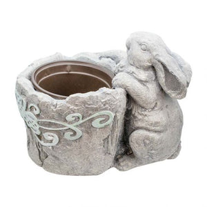 Bunny Flower Pot - Shamrock Motif