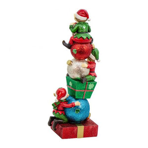 Irish Elves Stacking Presents Figurine