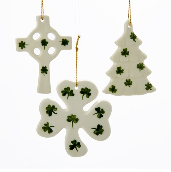 Tree, Cross, Shamrock Ornament