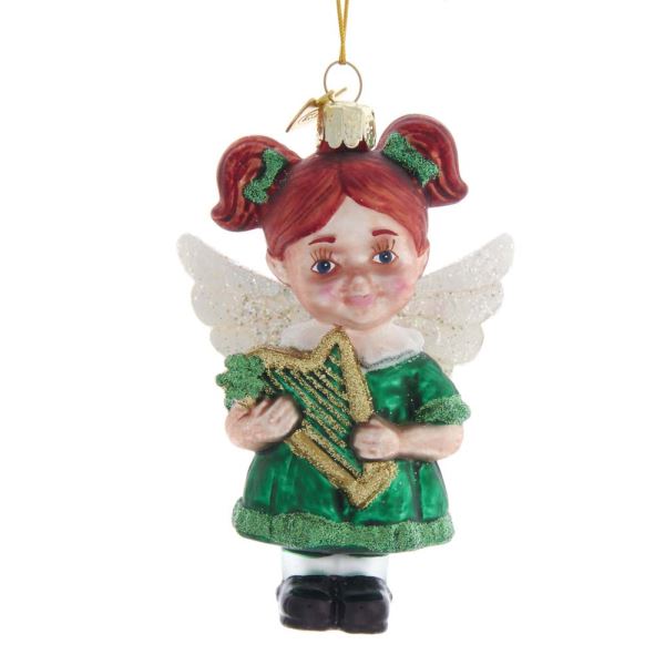 Irish Angel Ornament Glass