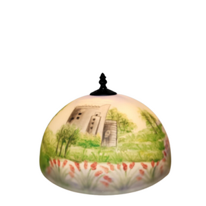 Reverse Painted Lamp - Irish Country Side