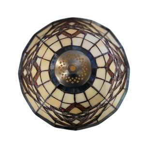 Celtic Blooming Flower Stained Glass Lamp