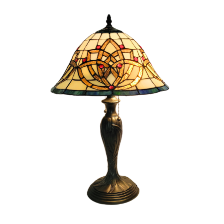 Celtic Blooming Flower Stained Glass Lamp