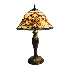 Celtic Blooming Flower Stained Glass Lamp