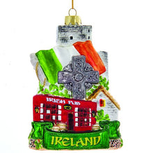 Load image into Gallery viewer, Ireland Cityscape Glass Ornament