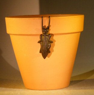 Cast Iron Hanging Garden Pot Decoration - Wasp-1.5 Wide x 3.25 High