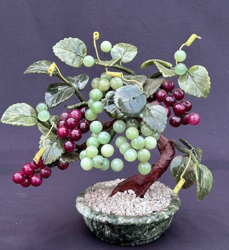 Decorative Glass Grape Bonsai Tree