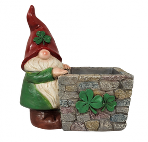 Irish Standing Gnome Planter